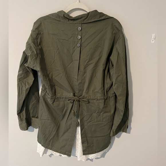 Anthropologie Tiny Charlie Eyelet Utility Jacket NWOT - Picture 3 of 4